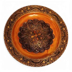 Krakow Poland Carved Wood Plate – Cepelia, Punkt Skupui, W Zakopanem 8” Diameter